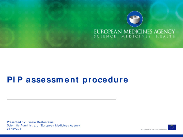 pi p assessm ent procedure