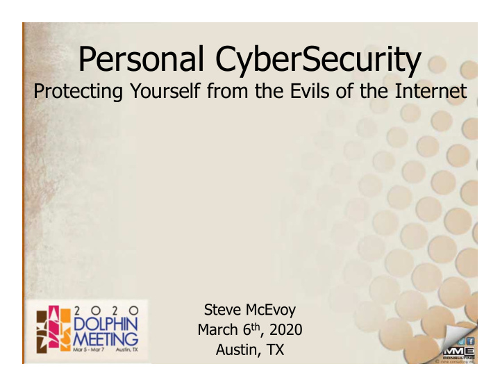 personal cybersecurity