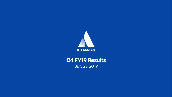 q4 fy19 results