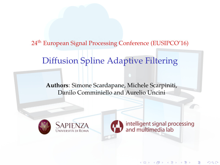 diffusion spline adaptive filtering