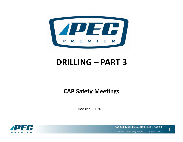drilling part 3