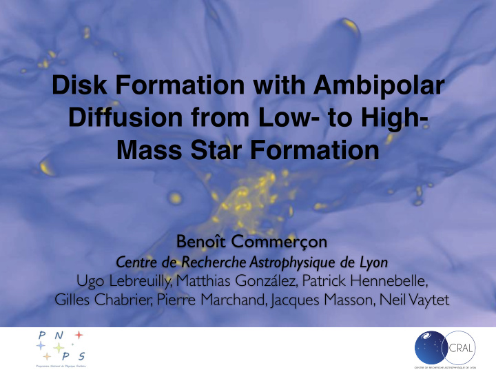 disk formation with ambipolar diffusion from low to high