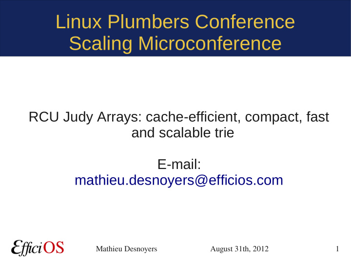 linux plumbers conference scaling microconference