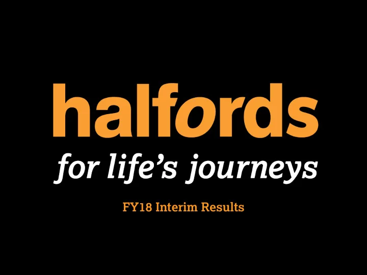 fy18 interim results