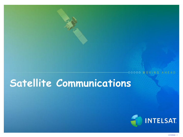 satellite communications 6 10 5244 1 itu satellite