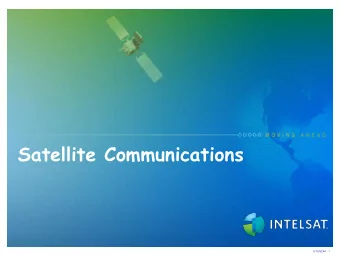 Satellite Communications  6/10/5244 - 1  ITU Satellite Frequency  Allocations  6/10/5244 - 2