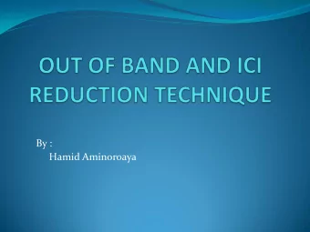 By :  Hamid Aminoroaya  There is a substantial need for more frequency bandwidth  and the