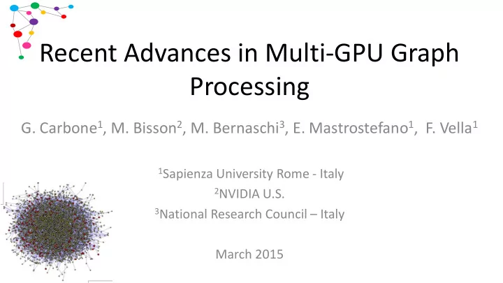 recent advances in multi gpu graph