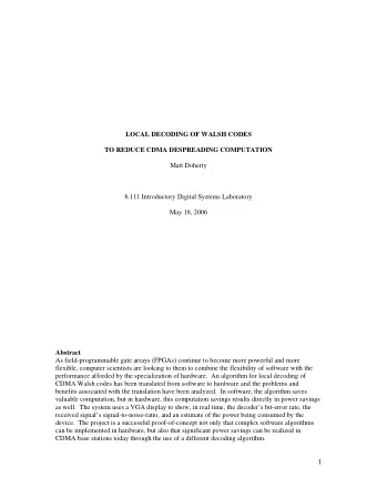 1  Table of Contents  1.0 Introduction  3  2.0 Module Description/Implementation  4  3.0