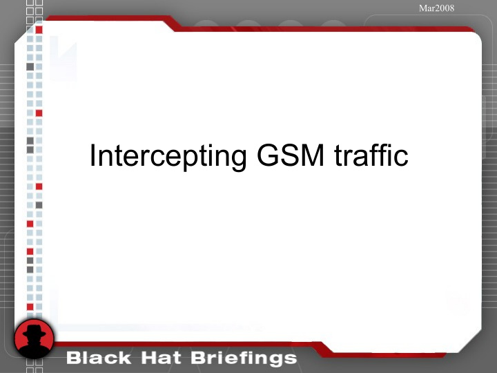 intercepting gsm traffic