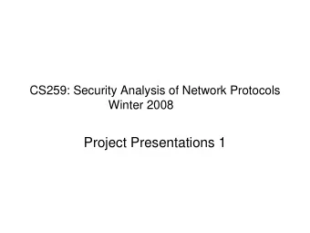 Project Presentations 1  BitTorrent  Raylene Yung  Nathan Marz  BitTorrent protocol   File split