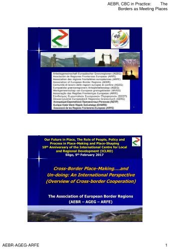 Un-doing: An International Perspective  (Overview of Cross-border Cooperation)  The Association of