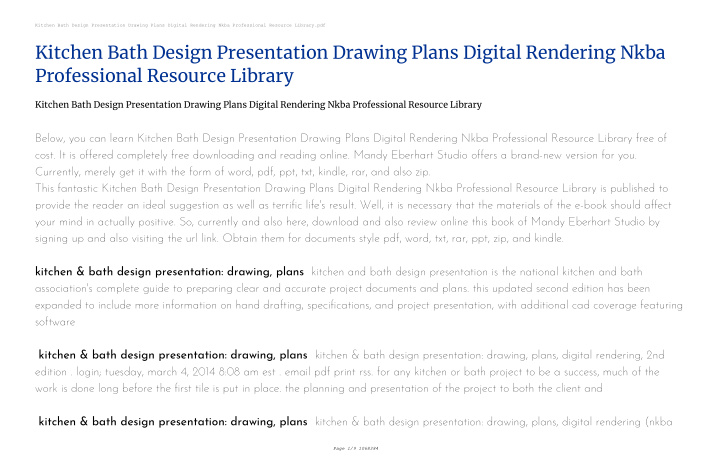 kitchen bath design presentation drawing plans digital