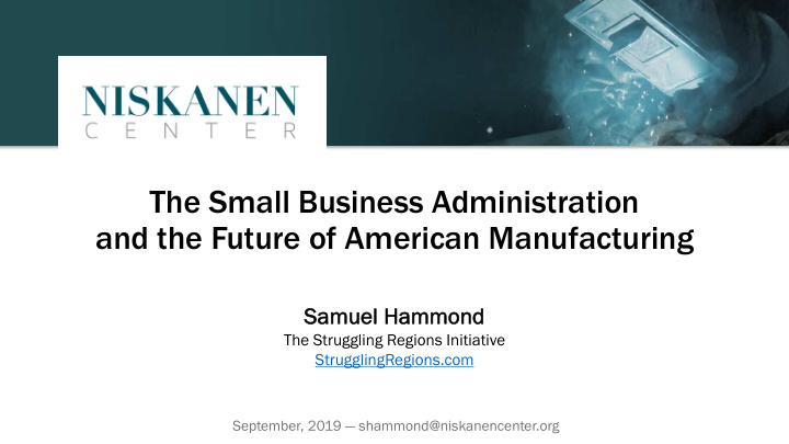 the small business administration and the future of