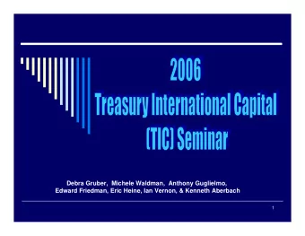 Debra Gruber,  Michele Waldman,  Anthony Guglielmo,  Edward Friedman, Eric Heine, Ian Vernon, &amp;