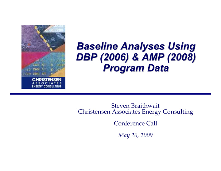 baseline analyses using baseline analyses using dbp 2006