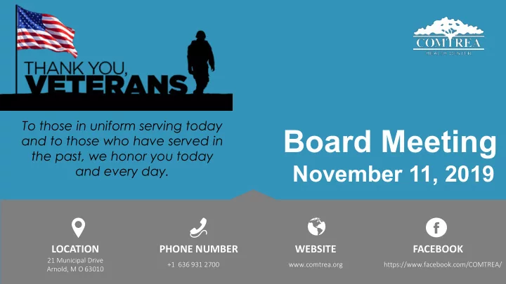 board meeting