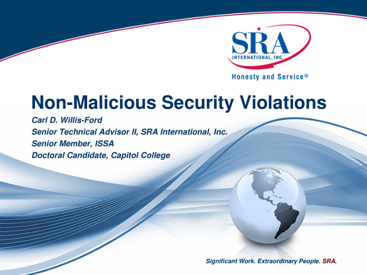 non malicious security violations