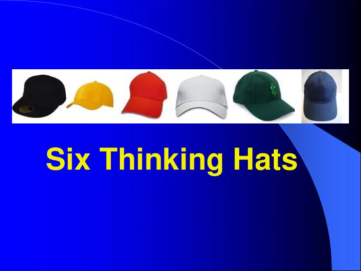 six thinking hats