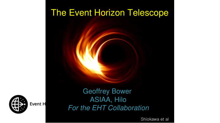 the event horizon telescope