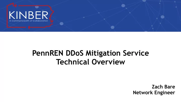 pennren ddos mitigation service technical overview