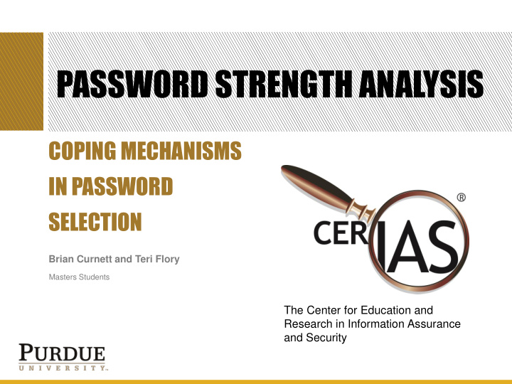 password strength analysis