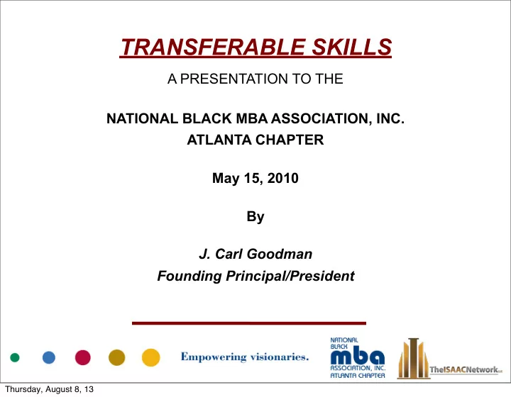 transferable skills
