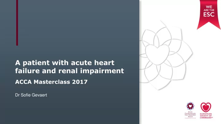 a patient with acute heart