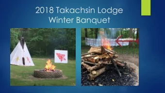 2018 Takachsin Lodge  Winter Banquet  M  OA Grace  For night alone that rests our thought  For