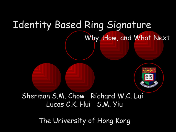 identity based ring signature