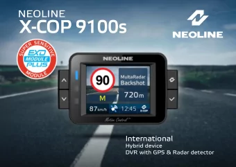 X-COP 9100s  International  Hybrid device  DVR with GPS &amp; Radar detector NEOLINE X-COP 9100 s