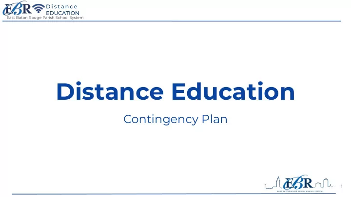 distance education