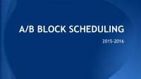 a b block scheduling