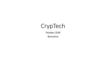 CrypTech  October 2018  Barcelona  Hardware Security Module  From Wikipedia:  A hardware security