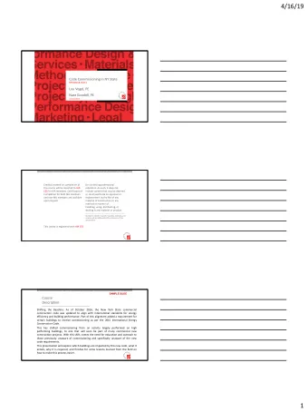 4/16/19  Code Commissioning in NY State  NYSGBC18-CS2C1  Lou Vogel, PE  Nate Goodell, PE  4/17/2019