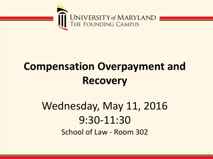 compensation overpayment and