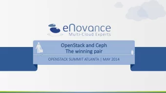 Op  Open  enStack a  ck and Cep  Ceph       Th  The w  e winning p  pair