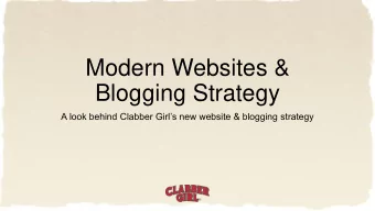 Modern Websites &amp;  Blogging Strategy  A look behind Clabber Girls new website &amp; blogging