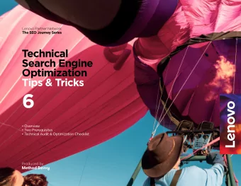 6   Overview   Two Prerequisites   T  echnical Audit &amp; Optimization Checklist Produced