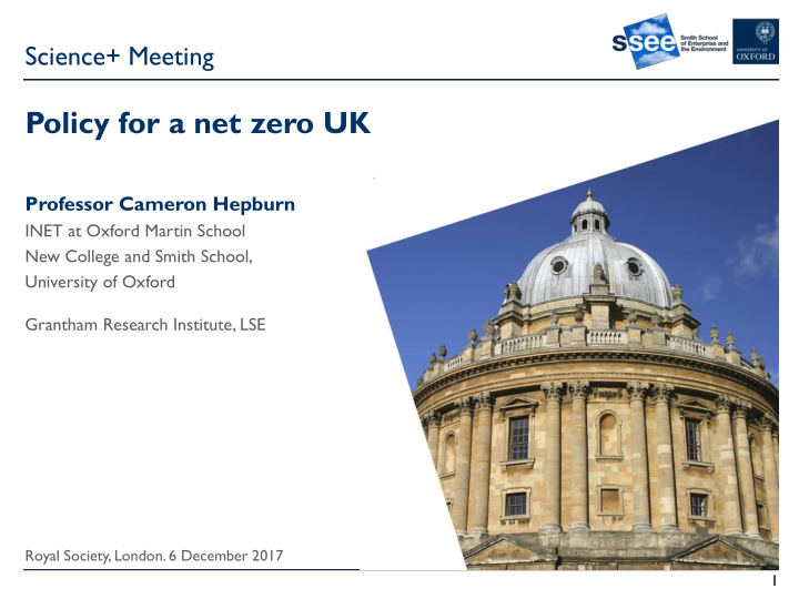 policy for a net zero uk