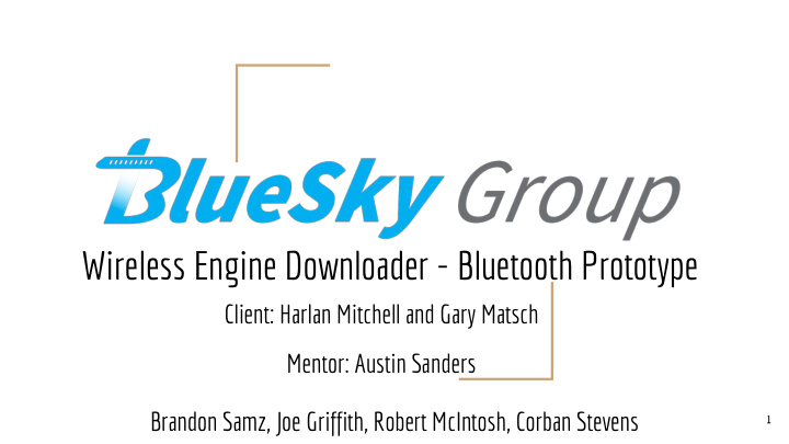 wireless engine downloader bluetooth prototype