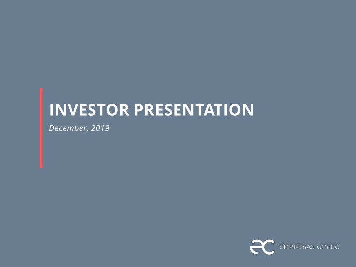 investor presentation