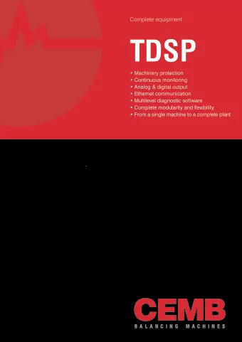 TDSP   Machinery protection   Continuous monitoring   Analog &amp; digital output