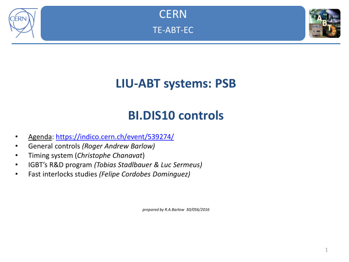 liu abt systems psb bi dis10 controls