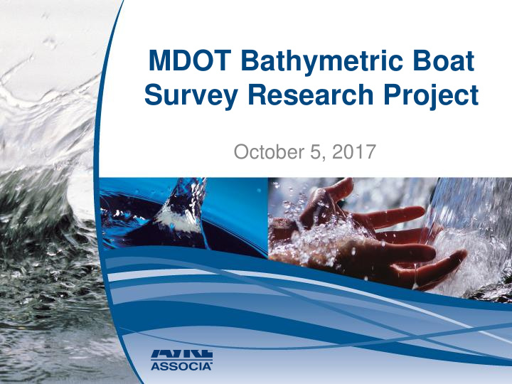 mdot bathymetric boat survey research project