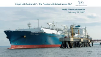 4Q19 Financial Results  February 27, 2020  Forward-Looking Statements  This report contains certain