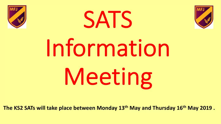 sa sats ts in informa ormati tion on mee meeti ting