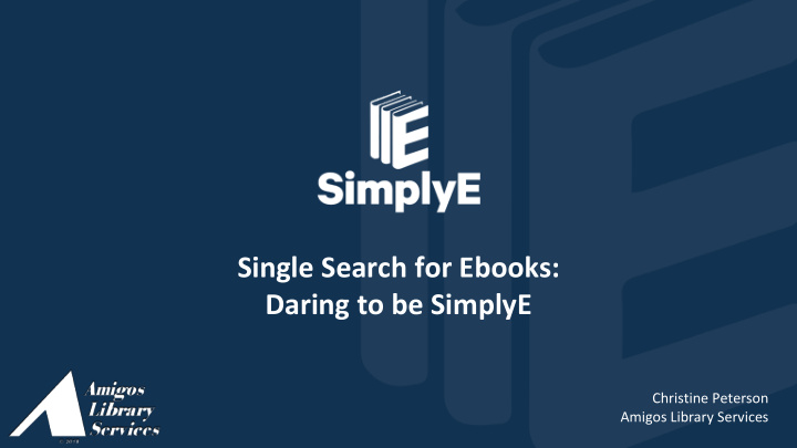 single search for ebooks daring to be simplye