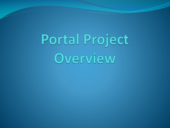 portal project overview