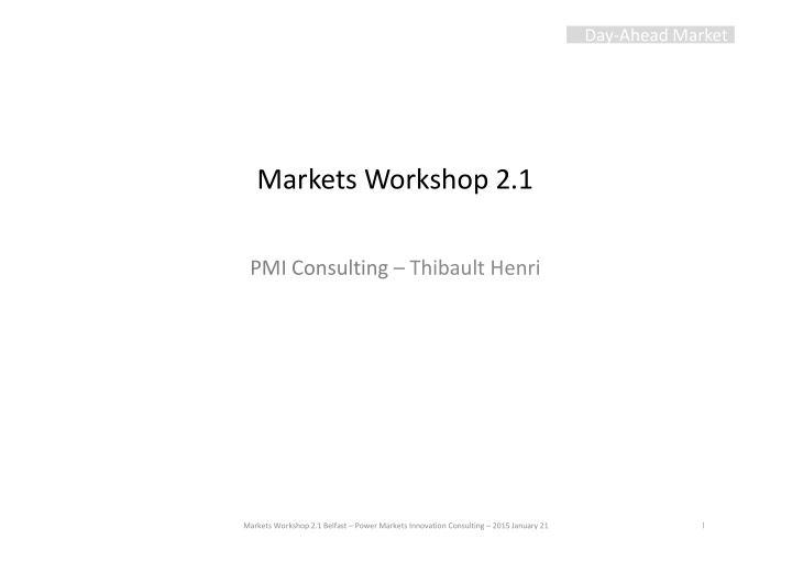 markets workshop 2 1